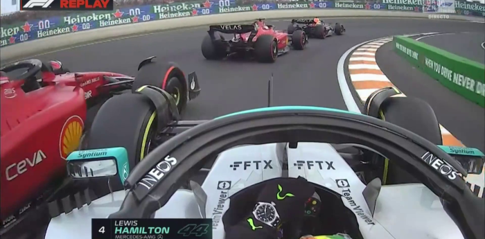 VIDEO: el toque entre Lewis Hamilton y Carlos Sainz durante la F1 en Zandvoort