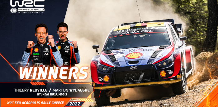 Victoria de Neuville en Grecia y Hyundai hace historia