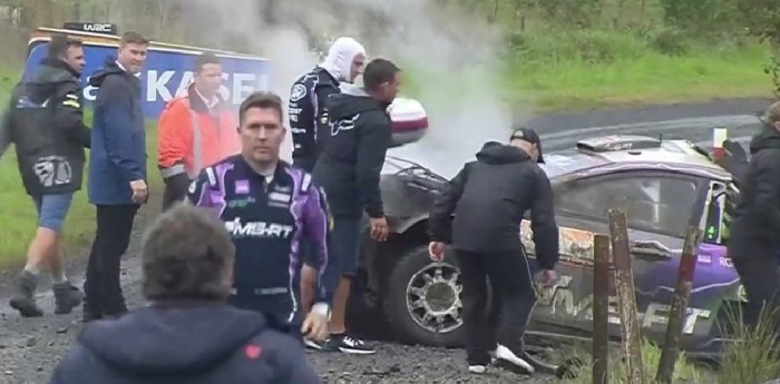 VIDEO: impresionante vuelco en el Rally Mundial