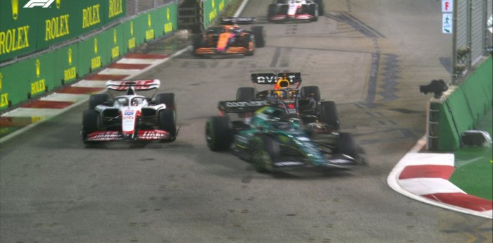 VIDEO: la mala largada de Max Verstappen en el GP de Singapur de F1