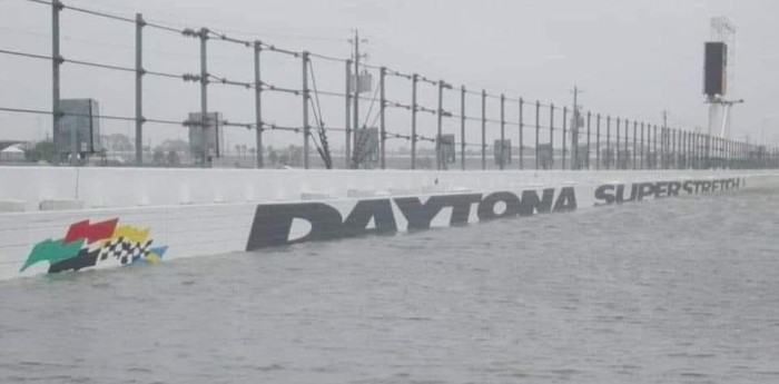 Así quedó el óvalo de Daytona tras el paso del Huracán Ian