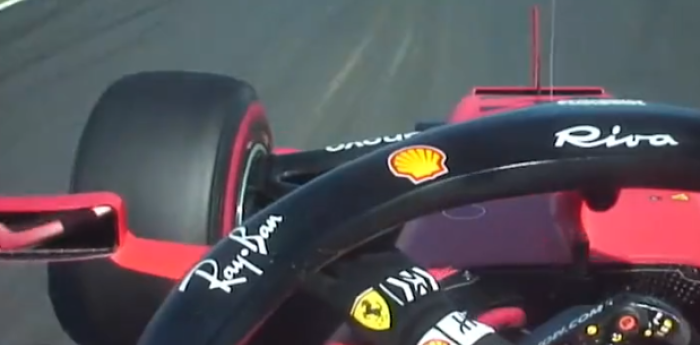 VIDEO: Charles Leclerc (Ferrari), haciendo la 130R en una mano