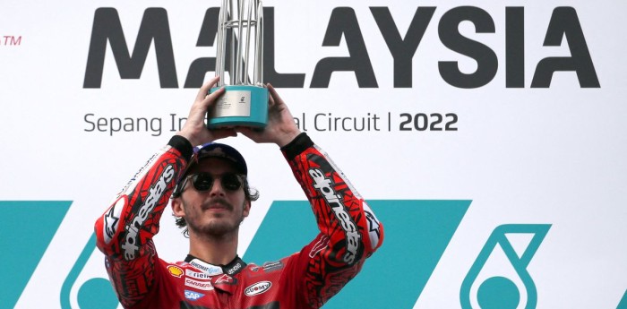 Pecco Bagnaia ganó en Malasia y acaricia el título del MotoGP