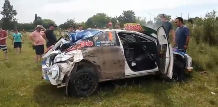 VIDEO: ¿por qué se produjo el tremendo vuelco en el Rally de Entre Rios?
