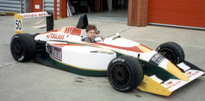 La simpática foto del debut de Christian Horner en la F3 británica