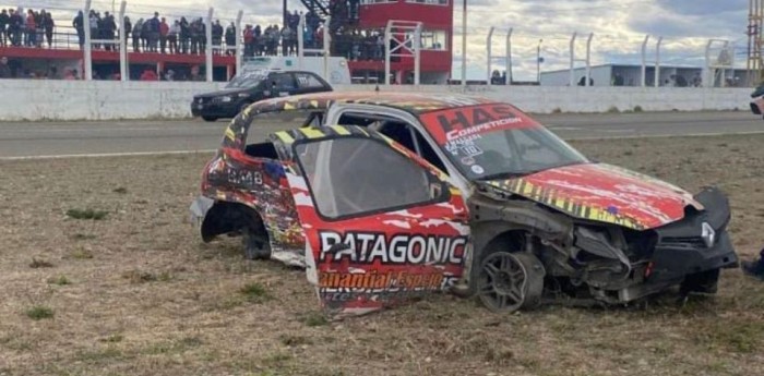 VIDEO: duro accidente de Thiago Martínez en Río Gallegos