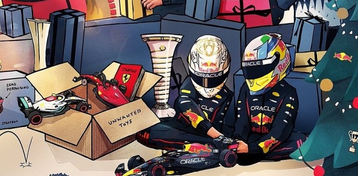 F1: Red Bull disparó contra Mercedes, Ferrari y la FIA en su tarjeta navideña