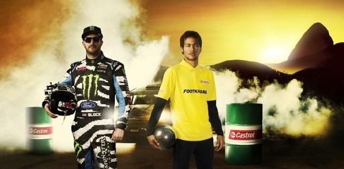 Ken Block también le atajó con su auto penales a Neymar