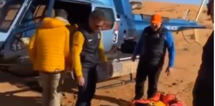 Dakar 2023: se quebró la pierna y tuvo que ser trasladado en helicóptero