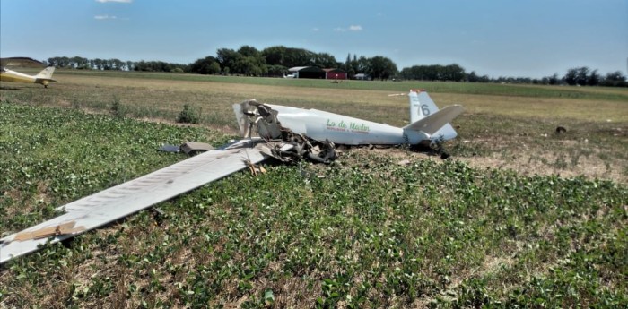 Tragedia aérea en Rauch: un hombre falleció tras estrellarse con la pista de aterrizaje