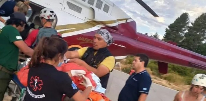 Accidente en Bariloche: una mujer fue sorprendida por un alud y debieron amputarle un pie