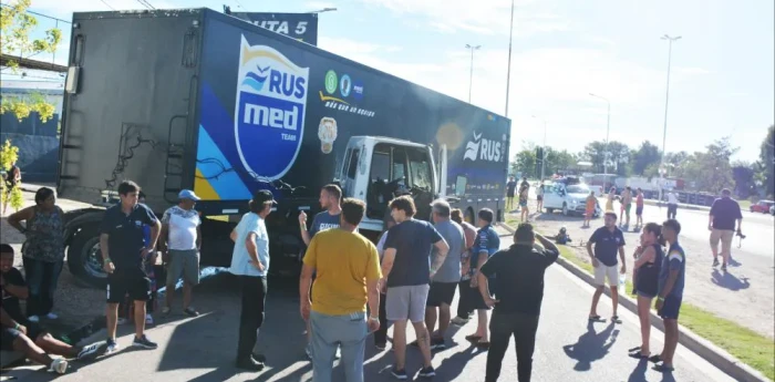 La Pampa: Un equipo de competición sufrió un accidente