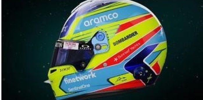 Alonso presentó su casco
