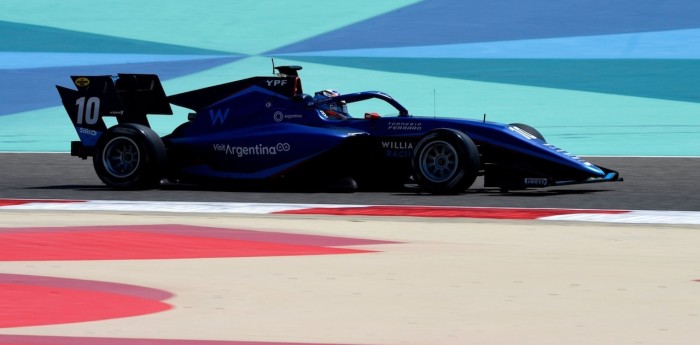 Franco Colapinto terminó octavo el primer entrenamiento de la FIA F3 en Bahrein