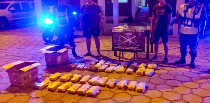 Gendarmería encautó 45 kg de marihuana en Zárate