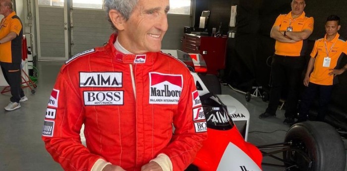 F1: Alain Prost volvió a subirse al McLaren de 1984