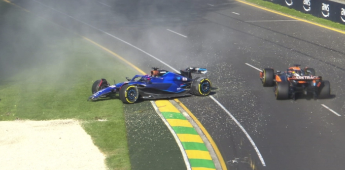 F1: un durísimo golpe de Albon causó bandera roja en Australia