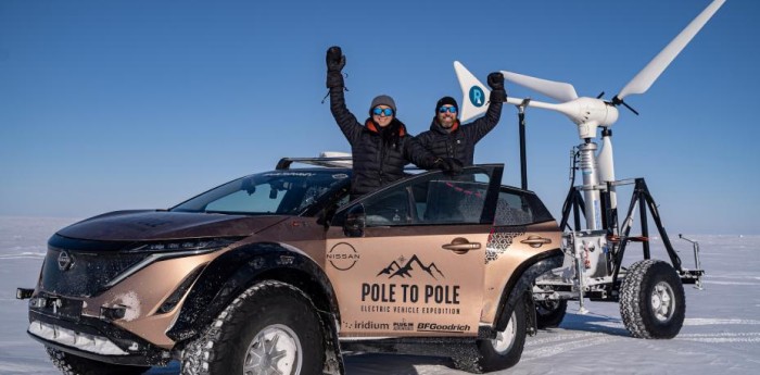 Con un Nissan Ariya eléctrico, unirán los dos polos por América