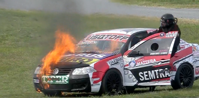 ¡Impactante! Fuego en el auto del hermano del Dibu Martínez