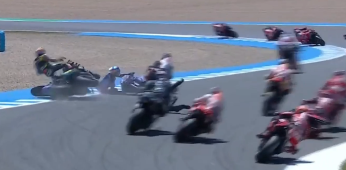Caída múltiple en el Sprint de MotoGP en Jerez