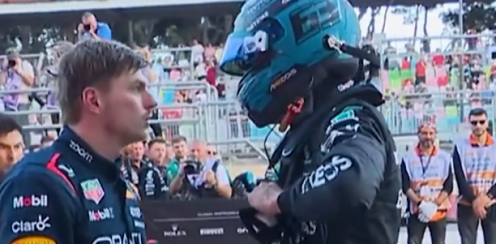F1: Verstappen a Russell: "Esperá lo mismo la próxima vez"