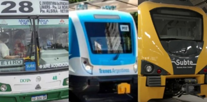 Aumentó el transporte público: colectivos, subtes y trenes, con nuevas tarifas