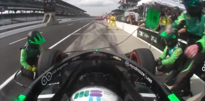 IndyCar: ¡Con las pulsaciones a mil! Canapino se quejó cuando paró en boxes