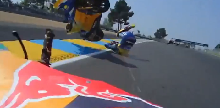 VIDEO: impactante caída durante la carrera de Moto2 en Le Mans