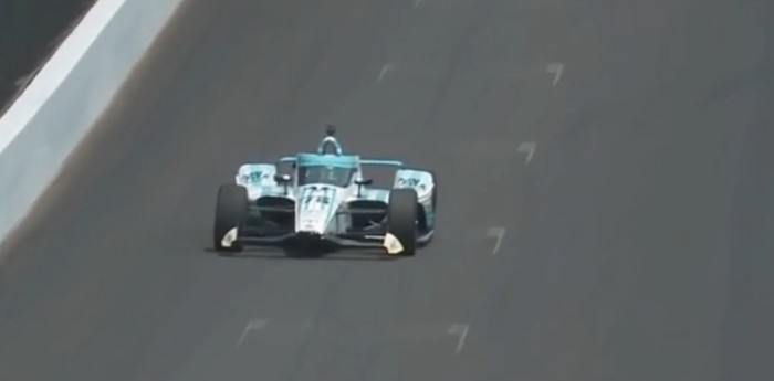 IndyCar: Canapino ya gira en Indianápolis, mirá su primera vuelta a fondo