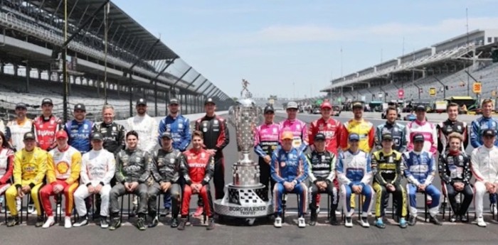 Canapino sobre la foto con todos los pilotos de Indy: “Miraba todo y no podía creer que esto era real”