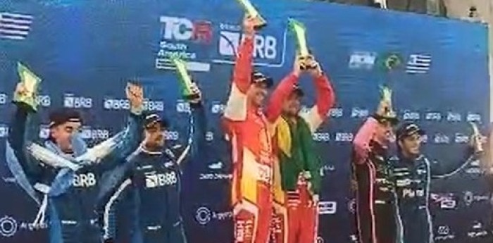 TCR South America: así fue el festejo del podio de la carrera Endurance en Interlagos