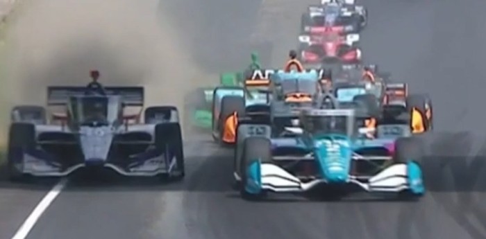IndyCar: ¡A la chapa! Newgarden y Palou se pontonearon en plena final