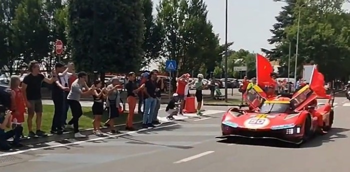 ¡Ferrari de festejo en su casa!