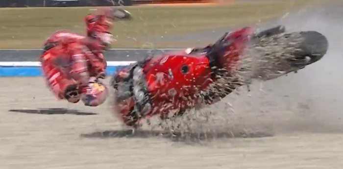 MotoGP: así fue la durísima caída de Augusto Fernández en Assen
