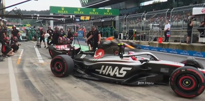 F1: ¡Insólito! Así fue el incidente de Hulkenberg en los boxes