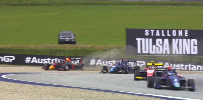 F3: el toque que sacó a Colapinto del podio en Austria
