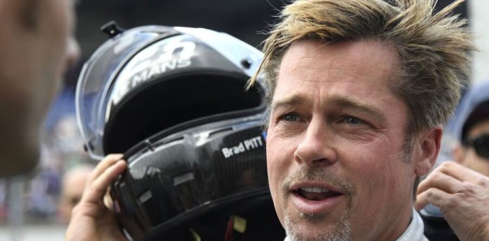 Tres pilotos de la F1 se sacaron una foto con Brad Pitt en Silverstone