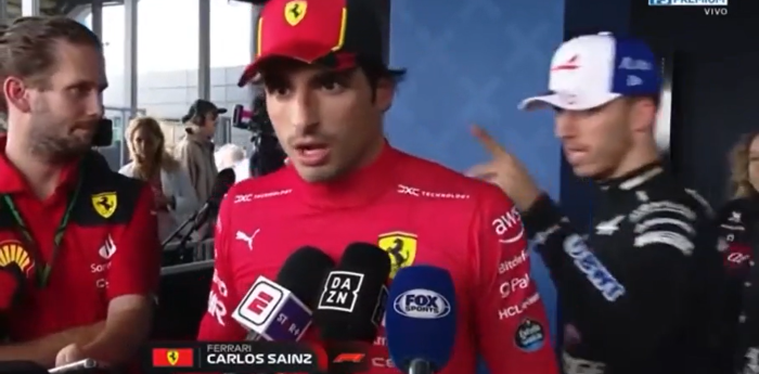 F1: el tenso momento entre Sainz y Gasly tras la carrera en Silverstone
