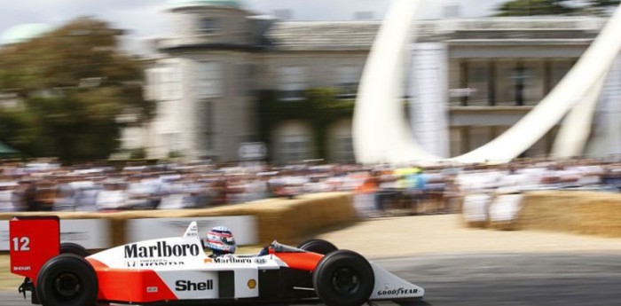 F1: Bruno Senna manejó el McLaren de Ayrton en Goodwood