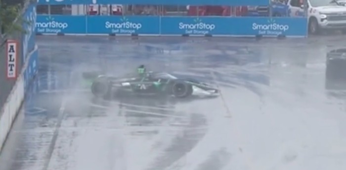 IndyCar: en una pista difícil, Canapino se exigió e hizo un trompo en Toronto