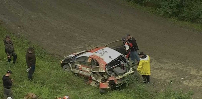 WRC: duro vuelco de Kalle Rovanperä en Finlandia