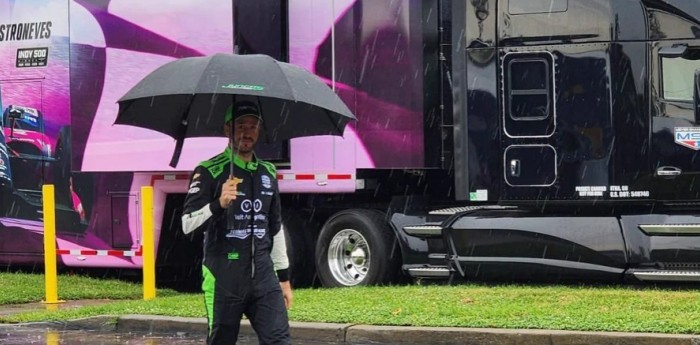 IndyCar: Canapino espera bajo la lluvia por el inicio de la actividad en Nashville