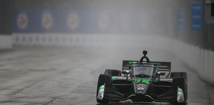 IndyCar: excelente 10° lugar para Canapino bajo la lluvia en la previa a la clasificación