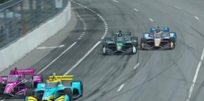 IndyCar: Canapino se la jugó y fue a la chapa con Ryan Hunter Reay