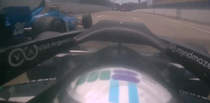IndyCar: ¡A bordo! Así largó Canapino en su última visita al circuito de Indianápolis