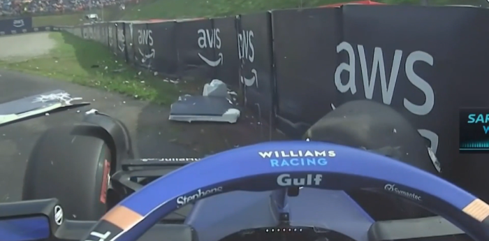 F1: el duro golpe de Sargeant que provocó la salida del Safety Car en Zandvoort