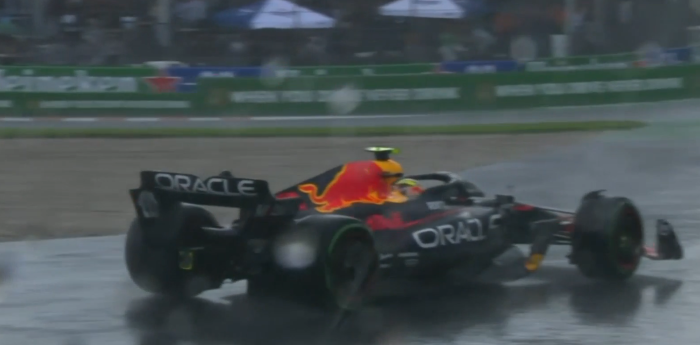 F1: Pérez al borde de la ruina bajo la lluvia de Zandvoort