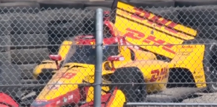 IndyCar: el fuerte golpe de Grosjean que generó la bandera roja en Laguna Seca