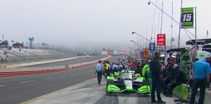 IndyCar: el clima retrasó la actividad de la última práctica de la temporada en Laguna Seca