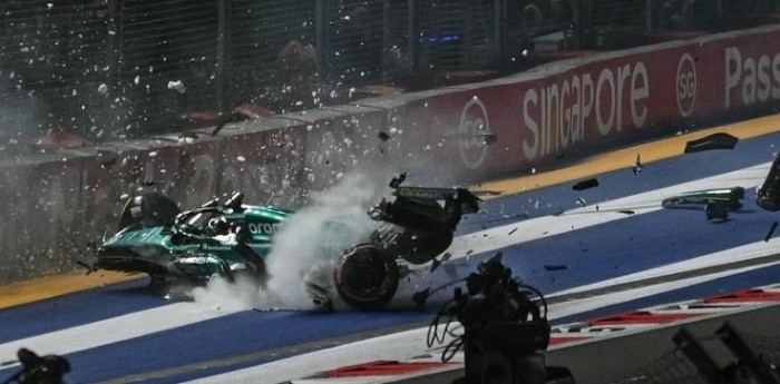 F1: ¡Impactante galería del accidente de Stroll en Singapur!